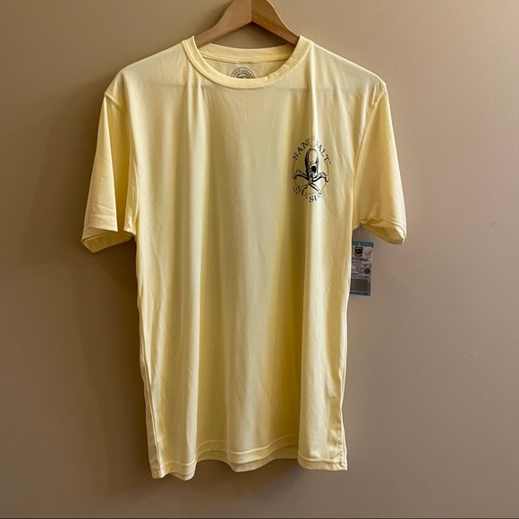 Other - NWT Vapor Apparel yellow graphic tee 50+ sun protection SIZE M